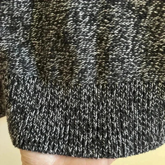 Tahari Roll Neck Sweater | Black Heathered Effect | Medium Large - Picture 3 of 8